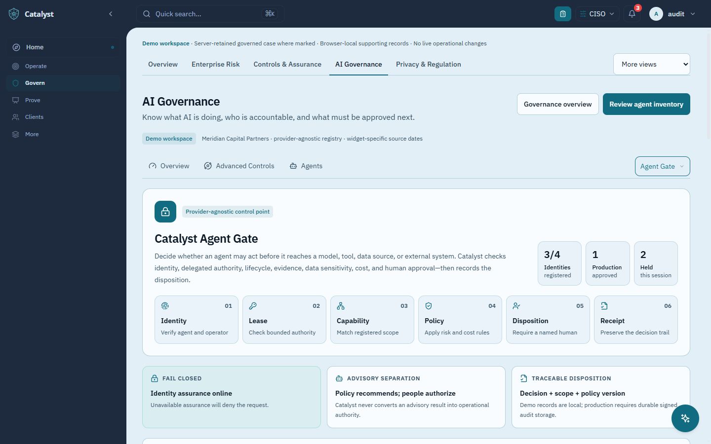Agent Gate: Give AI agents authority, not access.